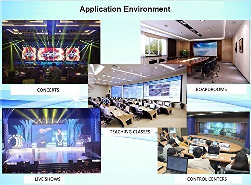 4x8 4x4 HDBT 4K HDMI Matrix SWITCHER w/ Four ETHERNET PoC RECEIVERS (CAT5e or CAT6). HDCP2.2 HDTV Routing 100M SELECTOR SPDIF Audio CONTROL4 Savant Home Automation Internet