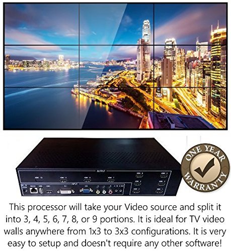 3x3 HDMI Video Wall Processor HD TV 1080P Matrix Controller Splicer Splitter Display 3x2 2x2 3x1 1x3 2x3 4x2 2x4