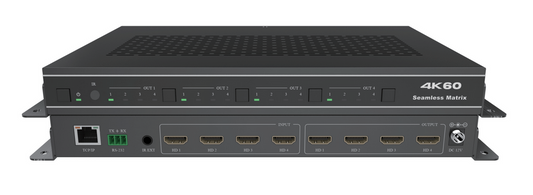 4 input 4 output - 2x2 Video Wall Mini Processor for 4 Monitors - 4K60hz Seamless Switching