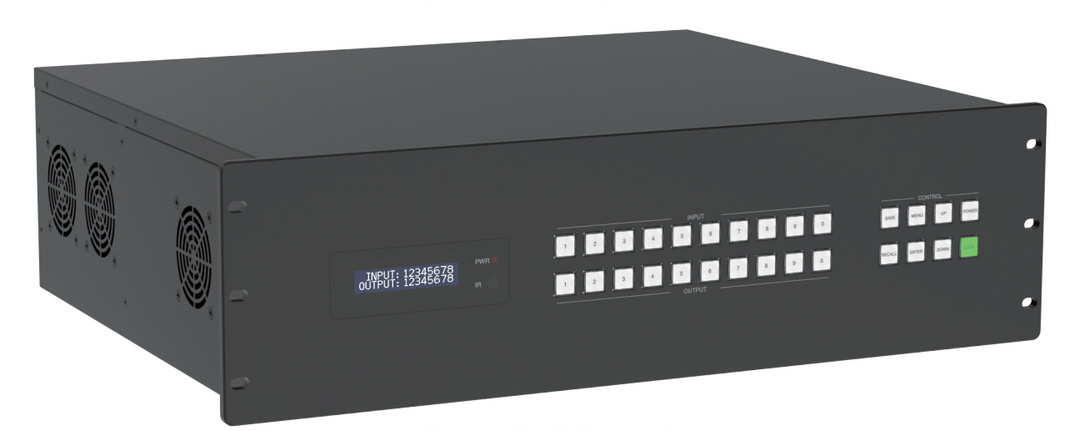 16 input 16 output HDbaseT - 16x16 Video Wall Processor for up to 16 Monitors - 4K60hz