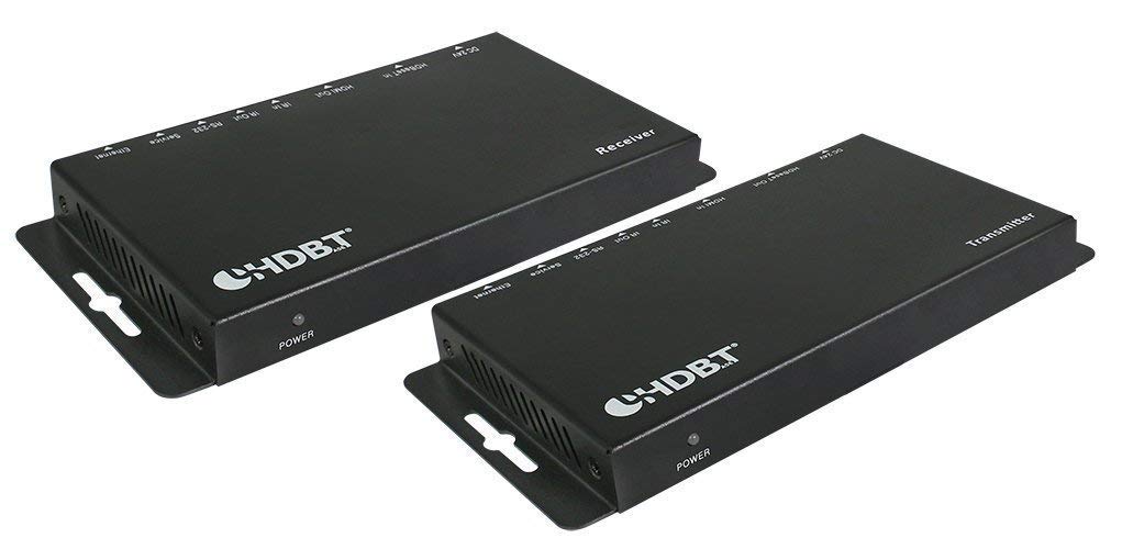 4K HDR HDbaseT Long Range HDMI Extender Kit 330ft 100m ETHERNET 18GBPS Single CAT5e CAT6 CAT7 2.0B 4K @ 60hz UltraHD YUV 4:4:4 Uncompressed Transmitter Receiver IR RS232 HDCP2.2 CONTROL4 Savant