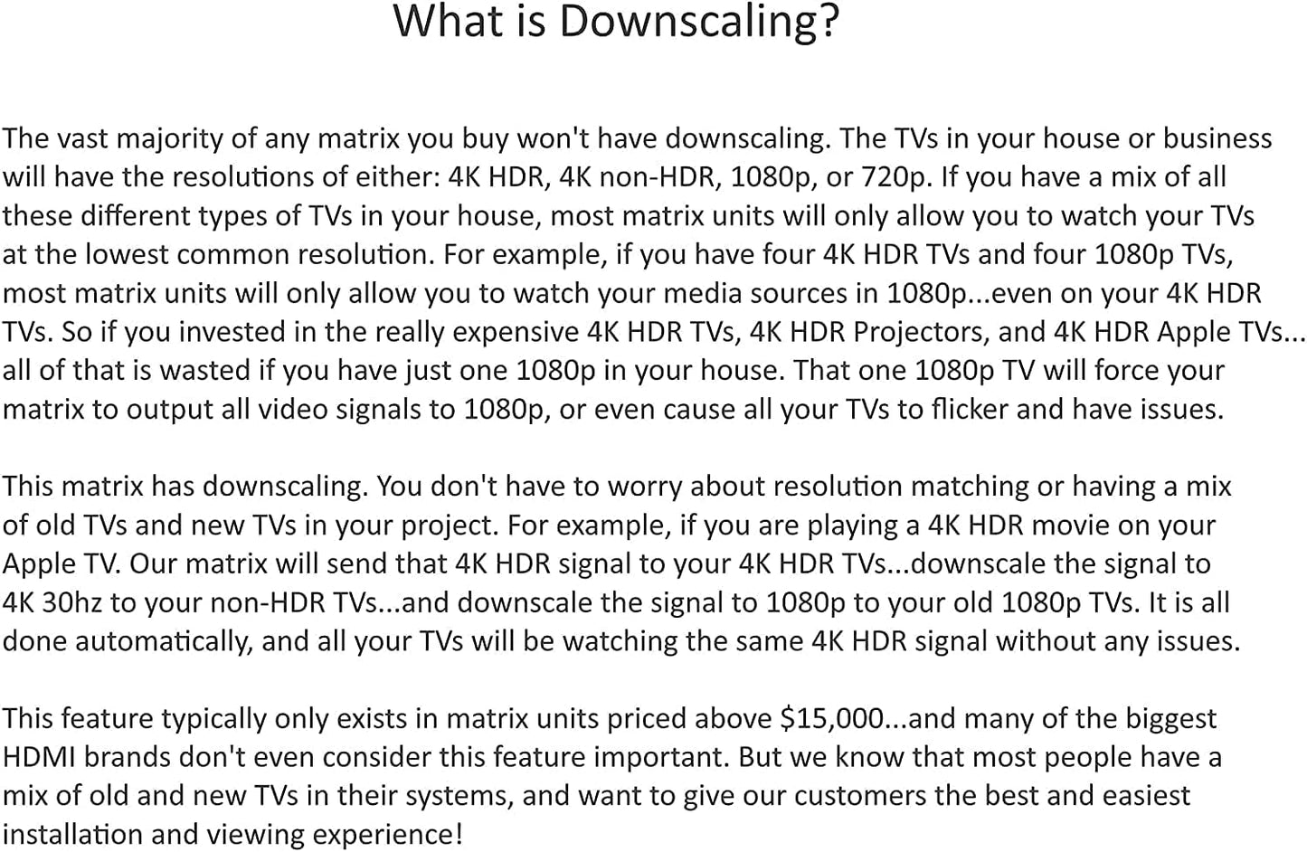 16x32 HDbaseT Matrix Switcher 4K HDR 18gbps HDMI 230FT 16 POE Receivers Audio Switch 70M 8x8 16x16 (CAT5e, CAT6, CAT7, CAT8) HDCP2.2 HDTV Routing SPDIF CONTROL4 Savant Home Automation