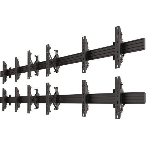 Video Rails For Shop 2x3 Video Wall Rail Mounting System - Pop out brackets with Microadjus ...