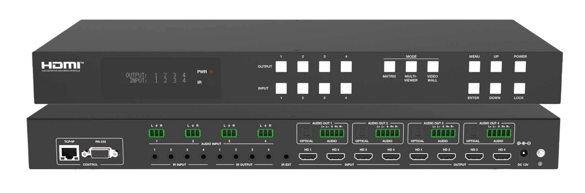4 input 4 output - 2x2 Video Wall Processor for 4 Monitors 4 input 4 output - 2x2 Video Wall Processor for 4 Monitors
