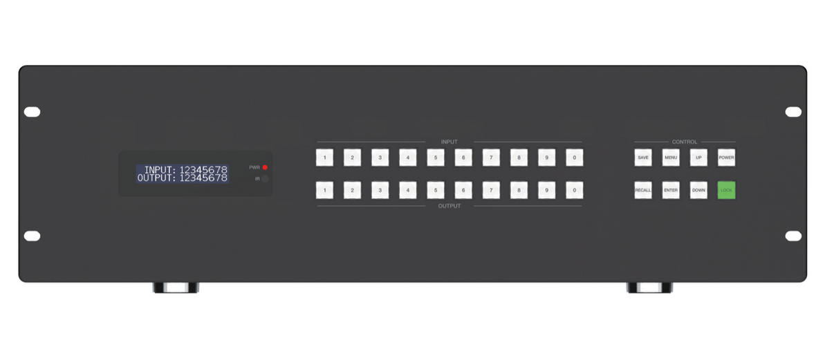 16 input 16 output HDbaseT - 16x16 Video Wall Processor for up to 16 M ...