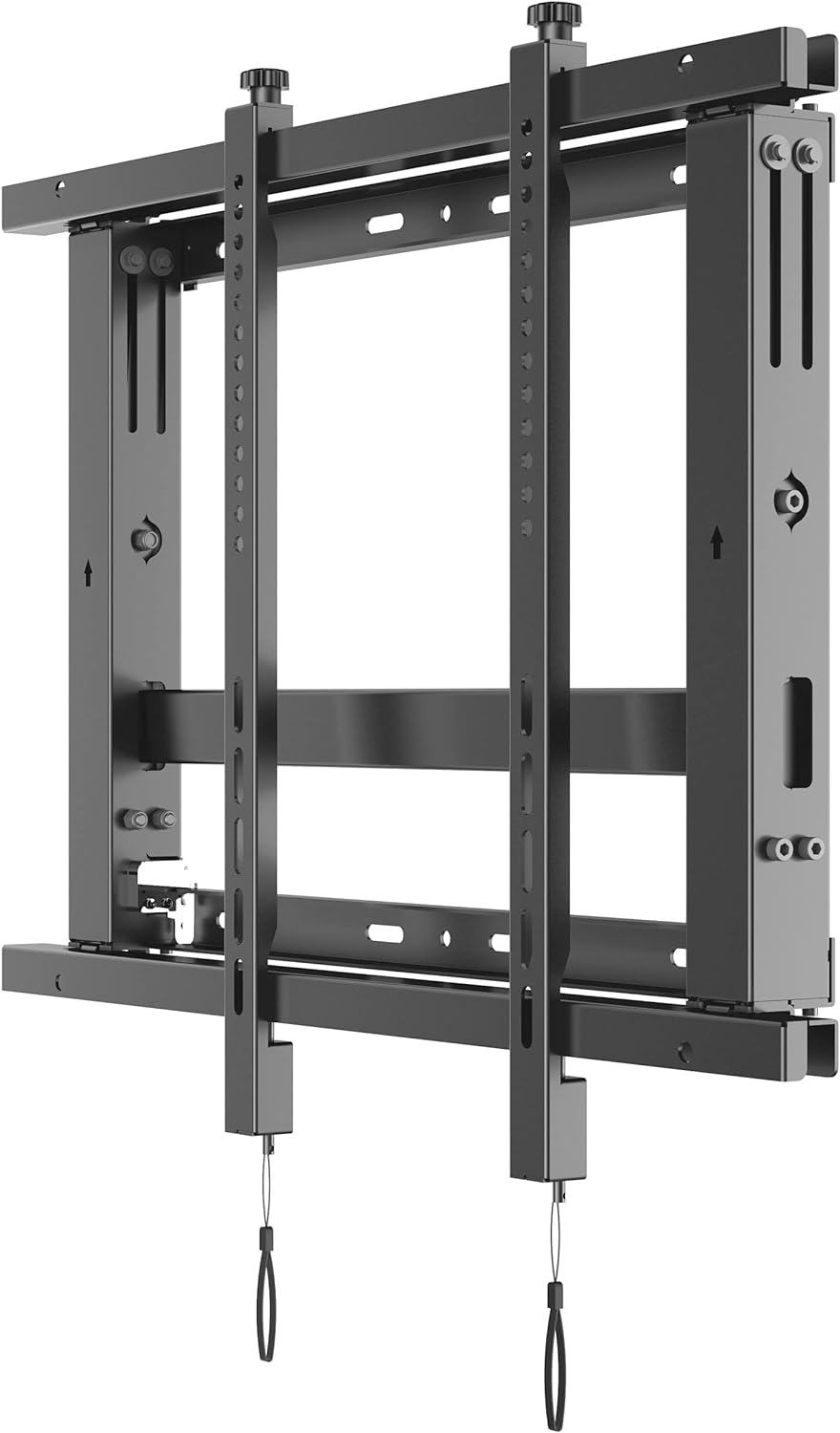 Single Video Wall Rail Mounting System - Pop out brackets with Microadjustments